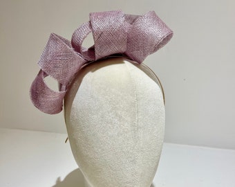 Lilac-pink fascinator (Harper) available in other colours