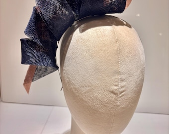 Navy and pink Fascinator (Navy Ballerina). Available in different colours- contact Hatilly for bespoke orders.