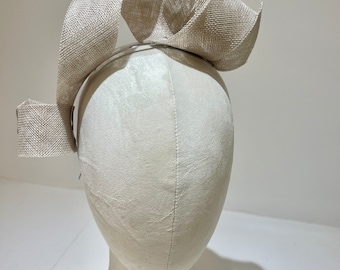 Grey fascinator (Lainey) Available in different colours