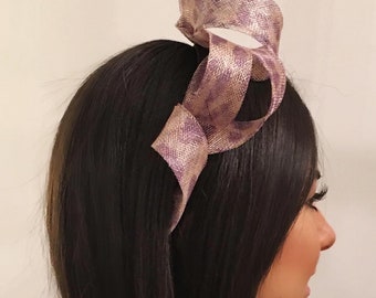 Leopard print headband fascinator (available in different animal prints and different colours)