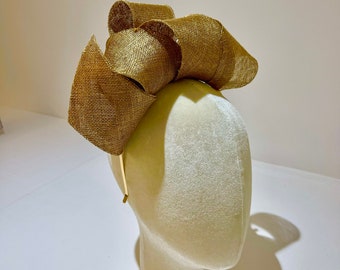 Gold halo fascinator (Olympia) available in different colours