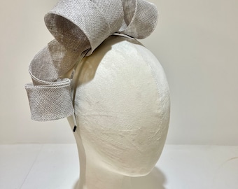 Grey fascinator ( Cosima) available in other colours