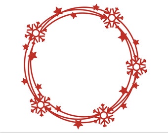 Download Christmas Frame Svg Etsy