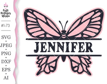 Free Free 78 Monogram Split Butterfly Svg SVG PNG EPS DXF File