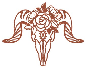 Download Free Cow Skull Svg Etsy SVG Cut Files
