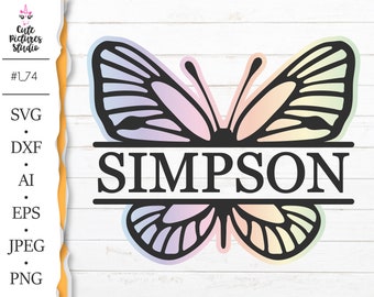 Free Free 138 Butterfly Svg With Name SVG PNG EPS DXF File