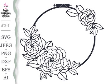 Download Embroidery Hoop Svg Etsy