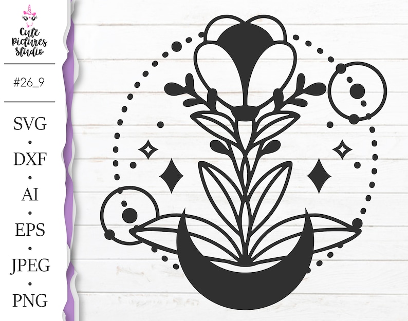 Free Free 86 Flower Moon Svg SVG PNG EPS DXF File