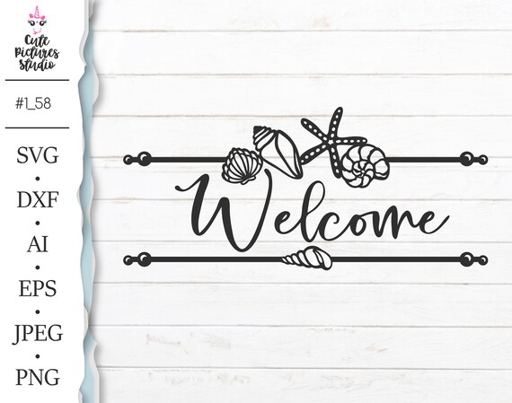 Download Tropical Frame Svg Monogram Frame Svg Cut File Tropical Split Monogram Svg Beach Wedding Svg Seashell Frame Cricut Svg Welcome Svg 1 58