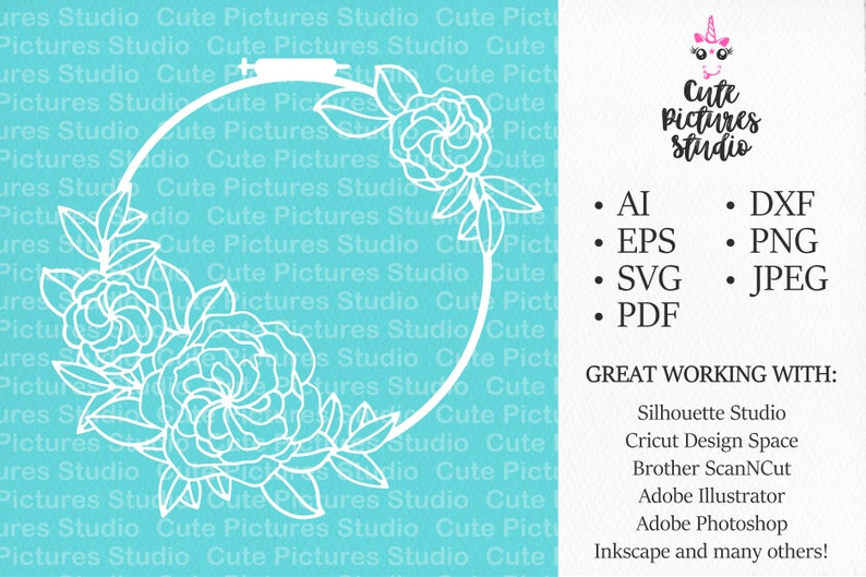 Free Free 343 Flower Hoop Svg SVG PNG EPS DXF File