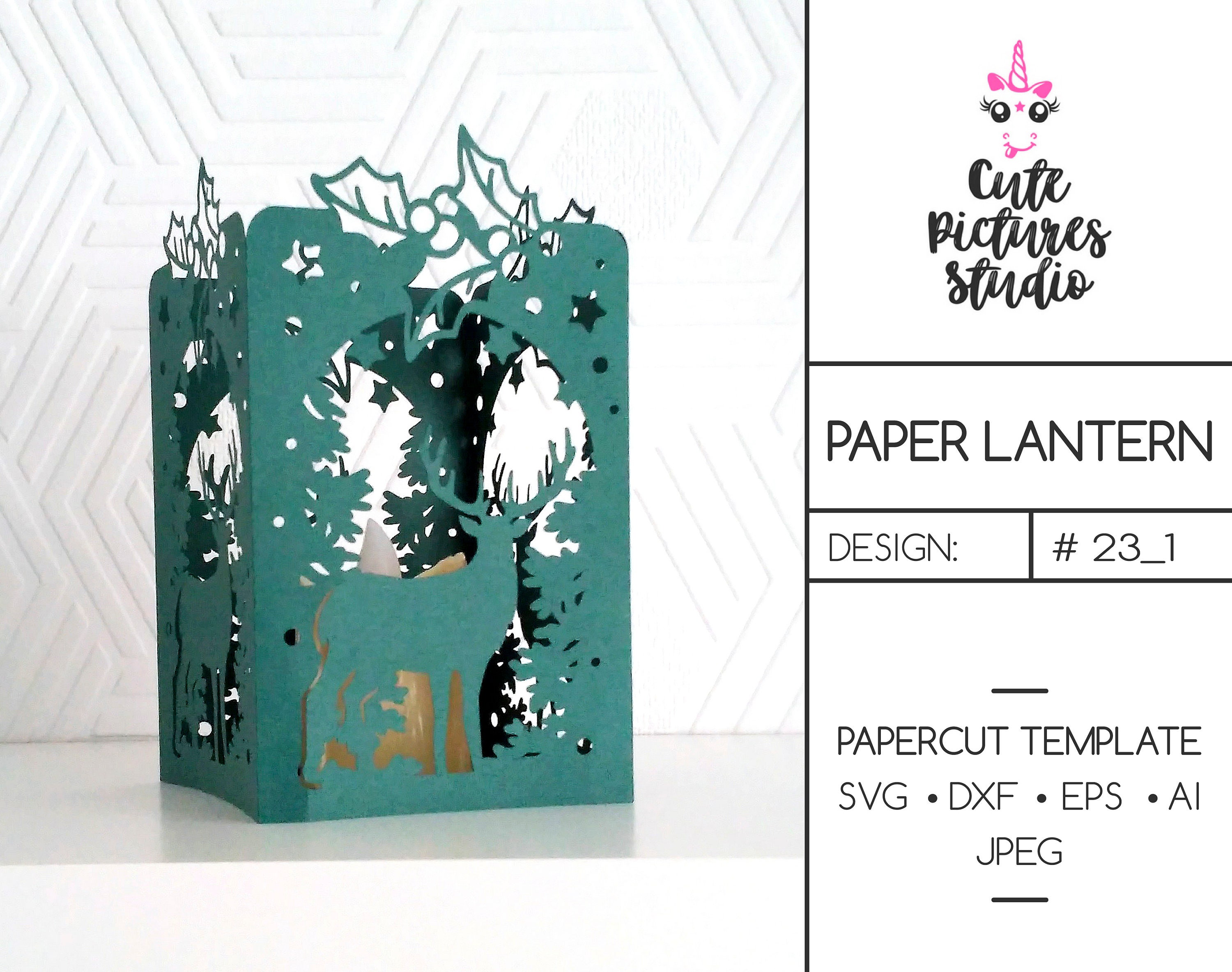 Download Paper lantern template SVG Christmas lantern svg Christmas ...