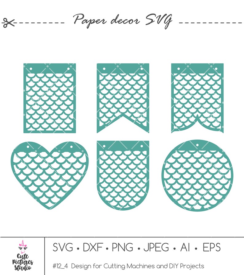 Download Clip Art Pennant Banner Cricut Clip Art 12 4 Banner Png Dxf Mermaid Pennant Banners Flag Svg Cut File Paper Banner Template Birthday Banner Svg Art Collectibles