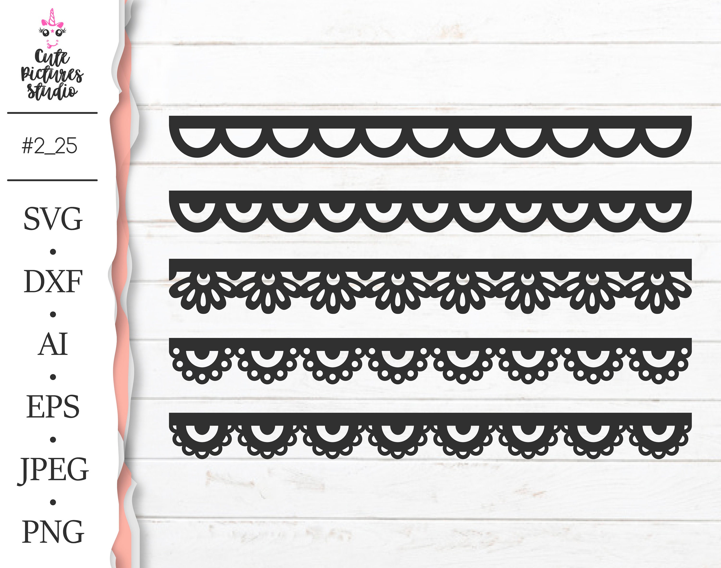 Download Lace Paper Ribbons Cricut Svg Cut File Openwork Ribbon Svg Etsy