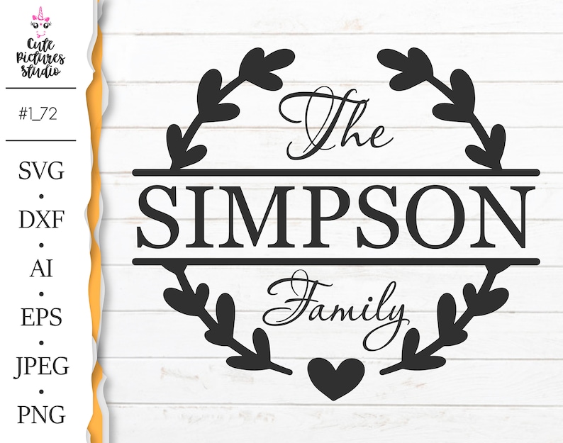 Download Family split monogram Cricut svg Wedding monogram frame ...