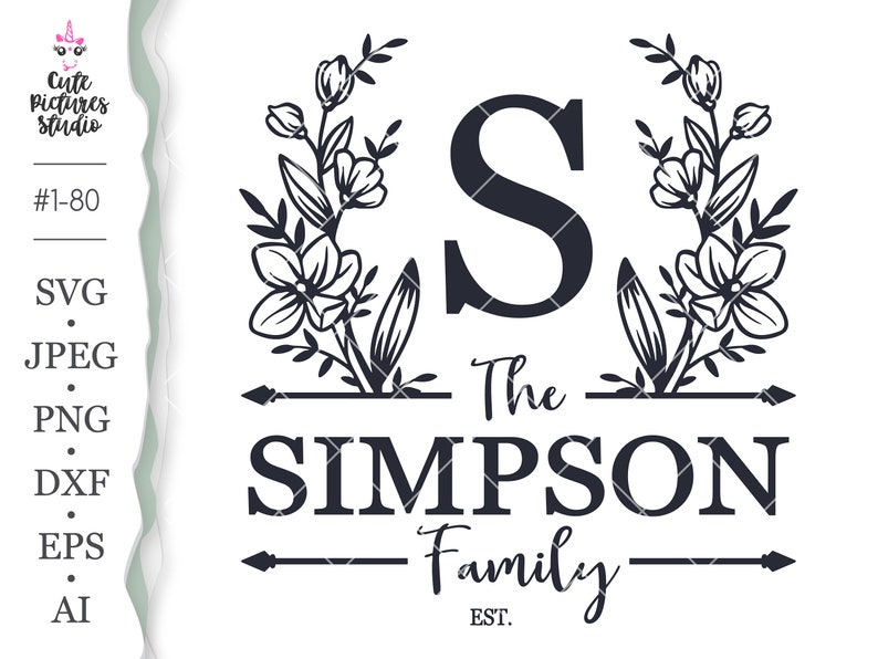 Download Floral Monogram Cricut Svg Family Monogram Svg Last Name Cricut Svg Wedding Monogram Frame Svg Cut File Dxf Png Eps Mailbox Monogram Svg Clip Art Art Collectibles Kromasol Com