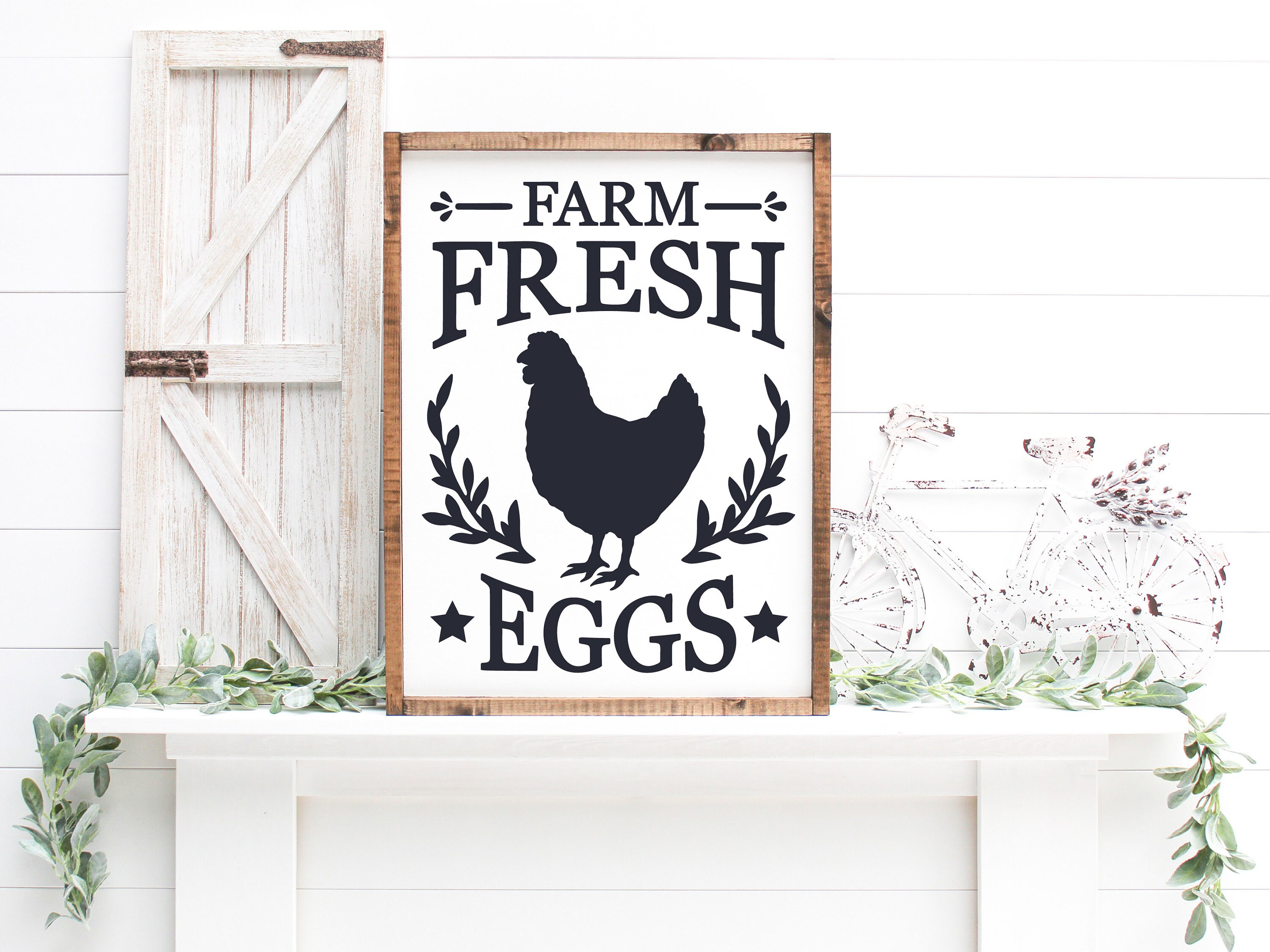 Farm fresh eggs SVG Cricut cut file Farm fresh eggs sign svg | Etsy