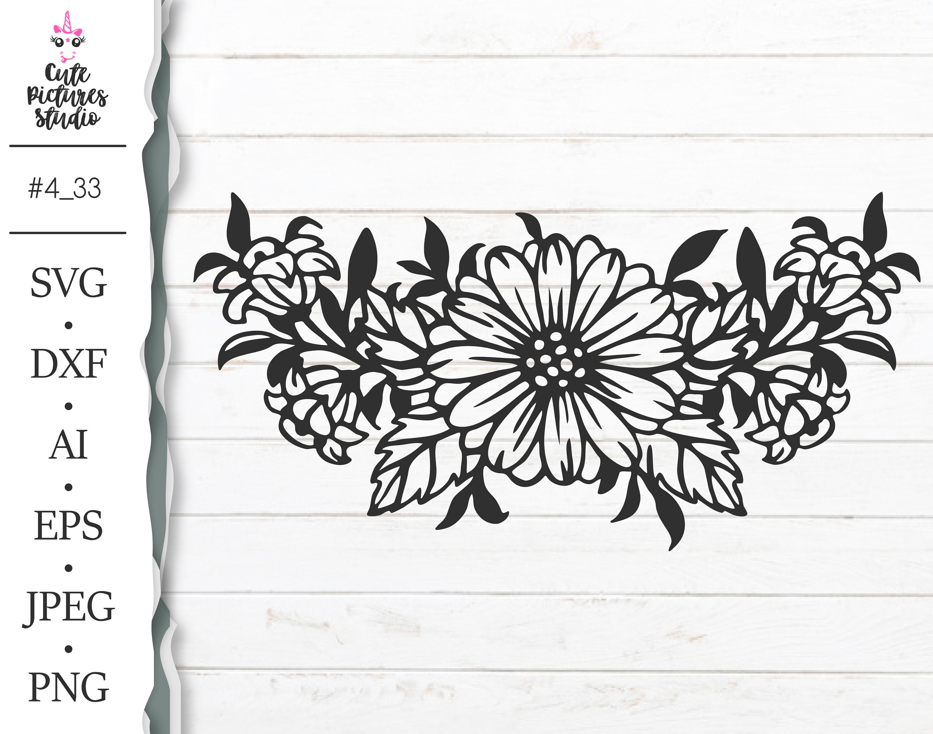 Free Free 268 Flower Border Line Svg SVG PNG EPS DXF File