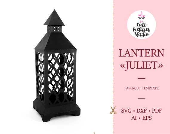 Download 3D Paper openwork lantern template SVG Christmas lantern ...