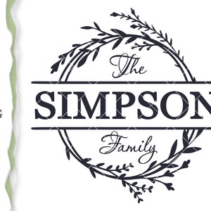 Graceful Wedding Monogram Frame Svg Cut File Dxf Png Family Etsy