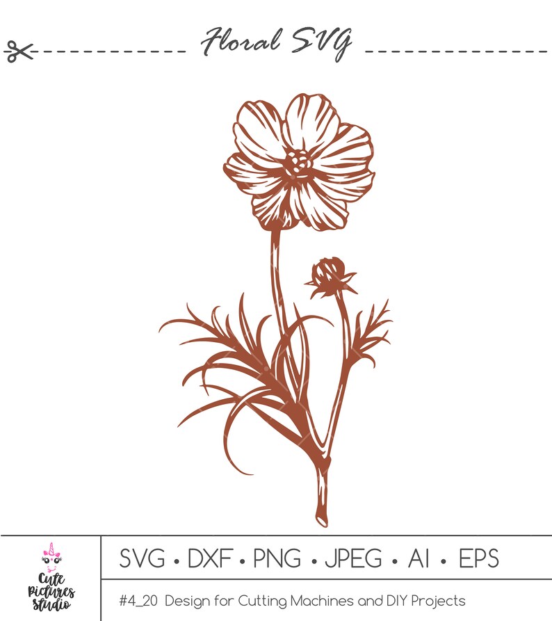 Free Free 167 Little Wildflower Svg SVG PNG EPS DXF File
