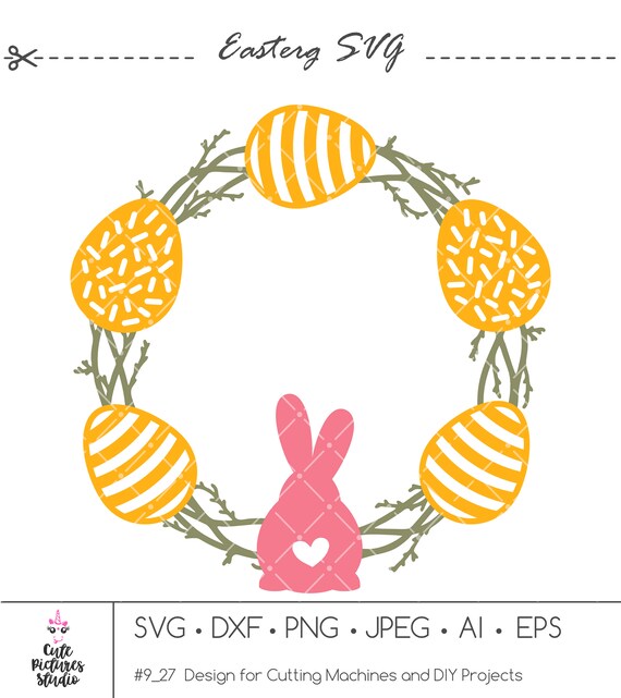 Download Easter Wreath Svg Png Willow Wreath Svg Easter Door Wreath Etsy