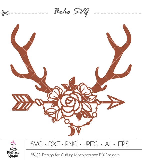 Free Free 268 Svg File Floral Antler Svg Free SVG PNG EPS DXF File