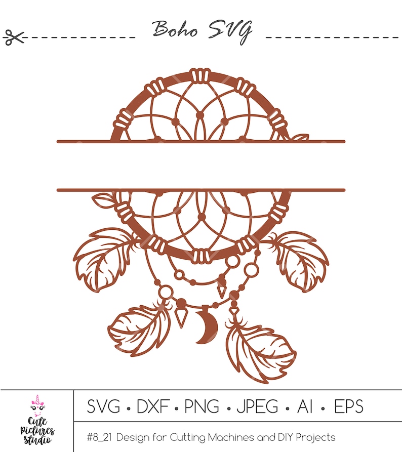 Dreamcatcher split monogram svg cut file monogram frame svg  etsy Dreamcatcher split monogram svg cut file monogram frame svg  etsy