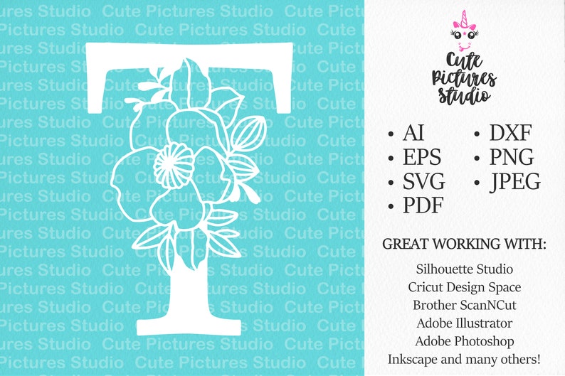 Free Free 146 Flower Initial Svg SVG PNG EPS DXF File