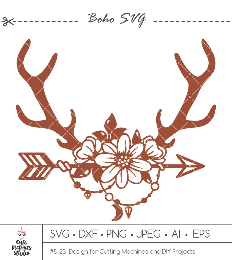 Free Free 322 Floral Deer Antler Svg SVG PNG EPS DXF File