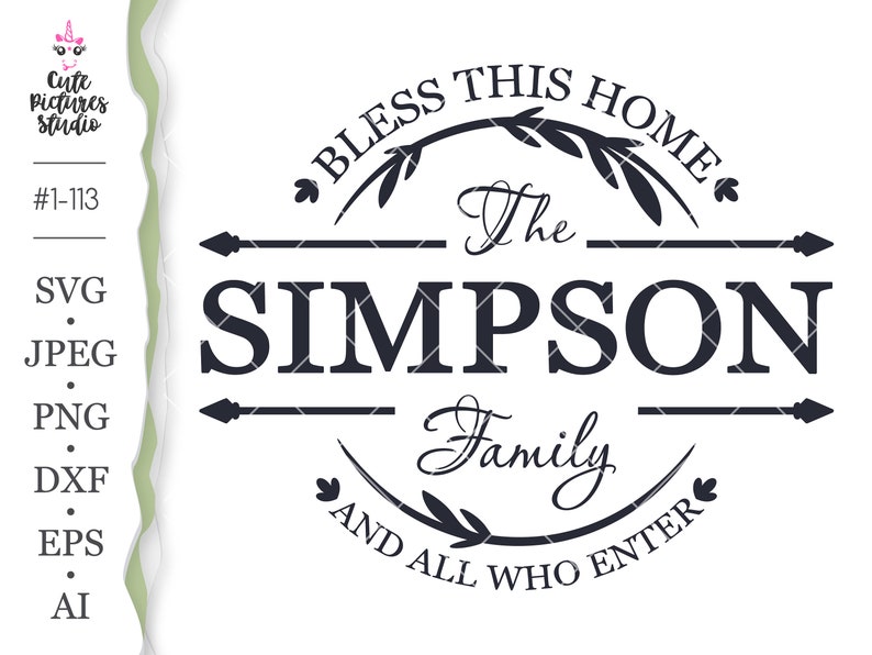 Download Bless This Home Cricut Svg Family Split Monogram Cricut Svg Mailbox Monogram Svg Monogram Frame Cicut Svg Cut File Farmhouse Sign Svg Clip Art Art Collectibles Mibox4 Com