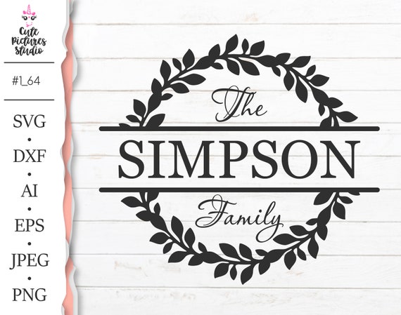 Download Graceful wedding monogram frame SVG cut file DXF PNG ...