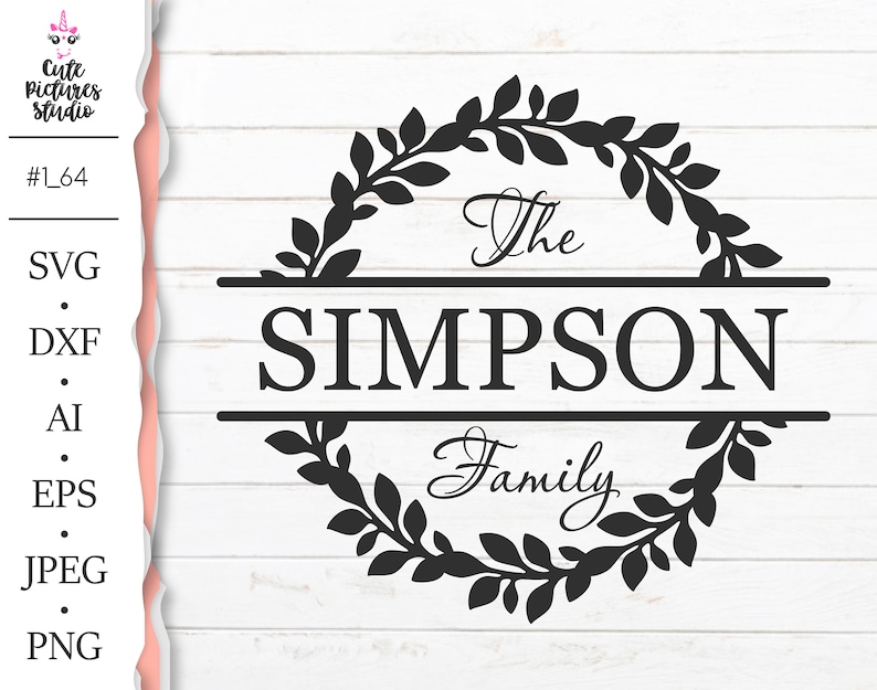 Download Graceful wedding monogram frame SVG cut file DXF PNG ...