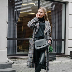Sac à bandoulière en cuir végétalien, petit sac à main de tous les jours pour femme, petit sac élégant pour femme, cadeau d'anniversaire