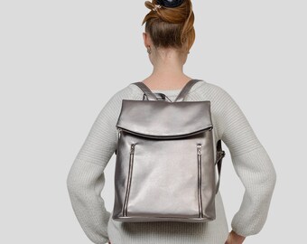 silver rucksack