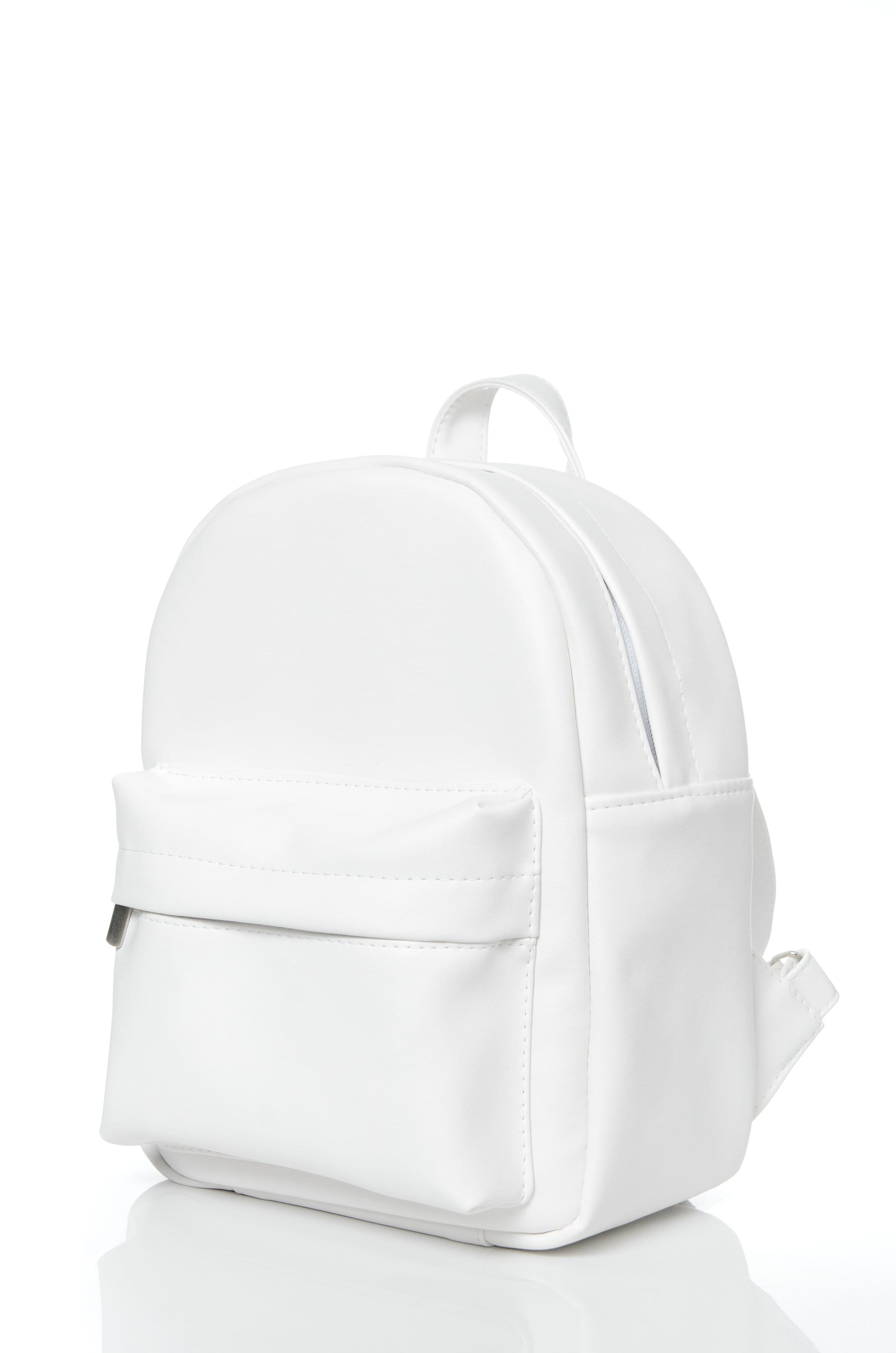 Eco Leather Backpack Women, Women Backpack, White Backpack