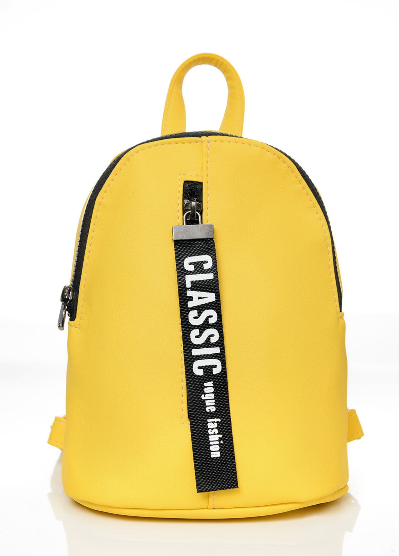 Yellow Ecoleather Backpack Women Backpack Small Backpack Etsy