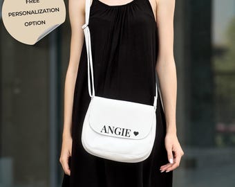 Handcrafted Mini Tote Bag, Small Personalized Crossbody Purse, Bridesmaid Proposal Gift