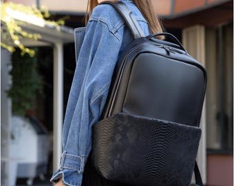 Large Waterproof Faux Leather Backpack Women Travel Work Daypack Anti-Theft Waterproof Womens Anti-Theft Backpack Rucksack Ladies Travel  main image 4