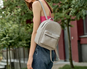 Elegant Mini Backpack for Women, Convertible Backpack Purse, Small Laptop Work Bag, Gift for Her