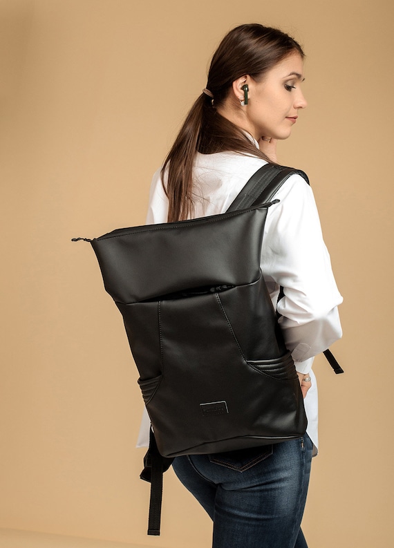 Roll Top Backpack Sambag, Roll Top, Eco Leather Roll Top  display picture 1