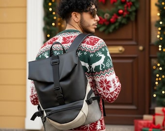 Waterproof Canvas 17" Laptop Backpack: Urban Travel Work Bag - Etsy Waterproof Canvas 17" Laptop Backpack: Urban Travel Work Bag - Etsy