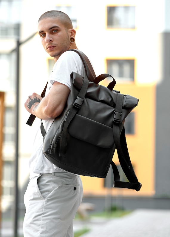 best leather backpack brands The Compact Adjustable padded backpack straps Saint Laurent Lambskin Star product-luggage Color:Bengal Fire Tiger (BFT)