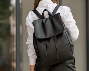 Woman Backpack Student Bag, City backpack Vegan Leather, Work backpack for Woman, College backpack College essentials, Birthday gift