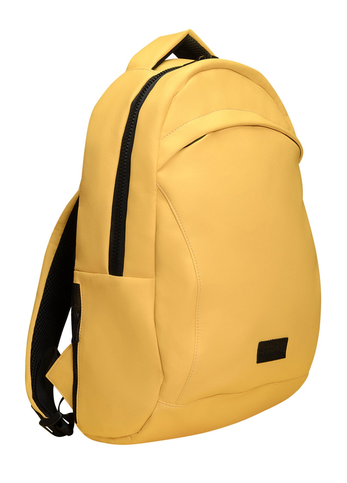 Yellow Backpack Woman's Backpack Eco Leather Backpack Etsy