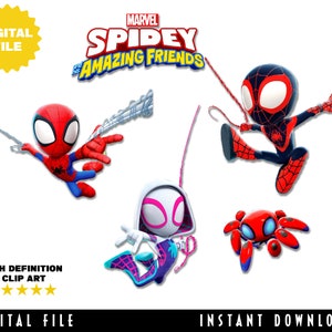 Clipart image, decor spidey and his amazing friends, spidey, spiderman, spidey png, sublimation