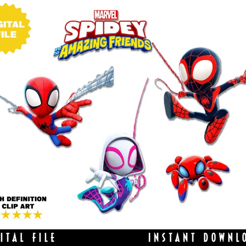 Spiderman Spidey and His Amazing Friends Birthday Invitation - Etsy