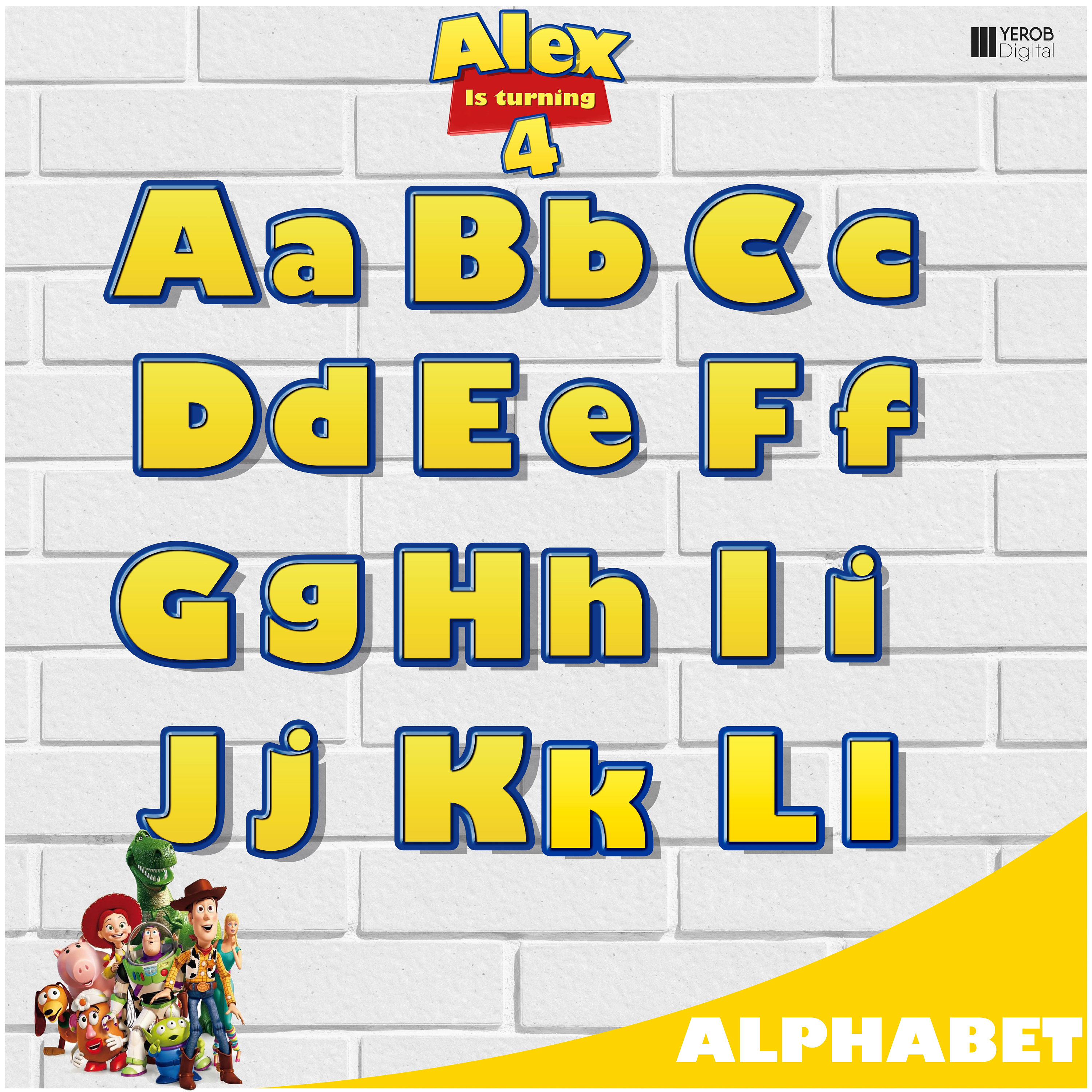 Printable Toy Story Letters