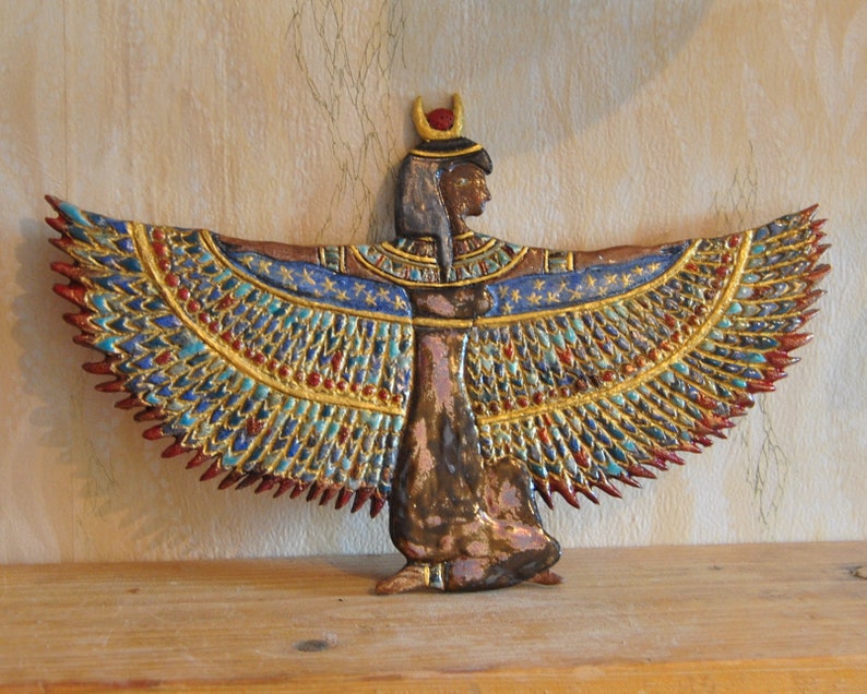 Ancient Egypt Isis Goddess Egyptian Art Egyptian Decor Isis Etsy