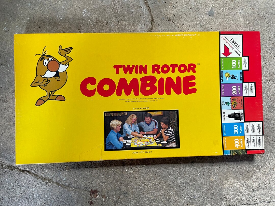 Vintage Twin Rotor Combine Board Game Etsy