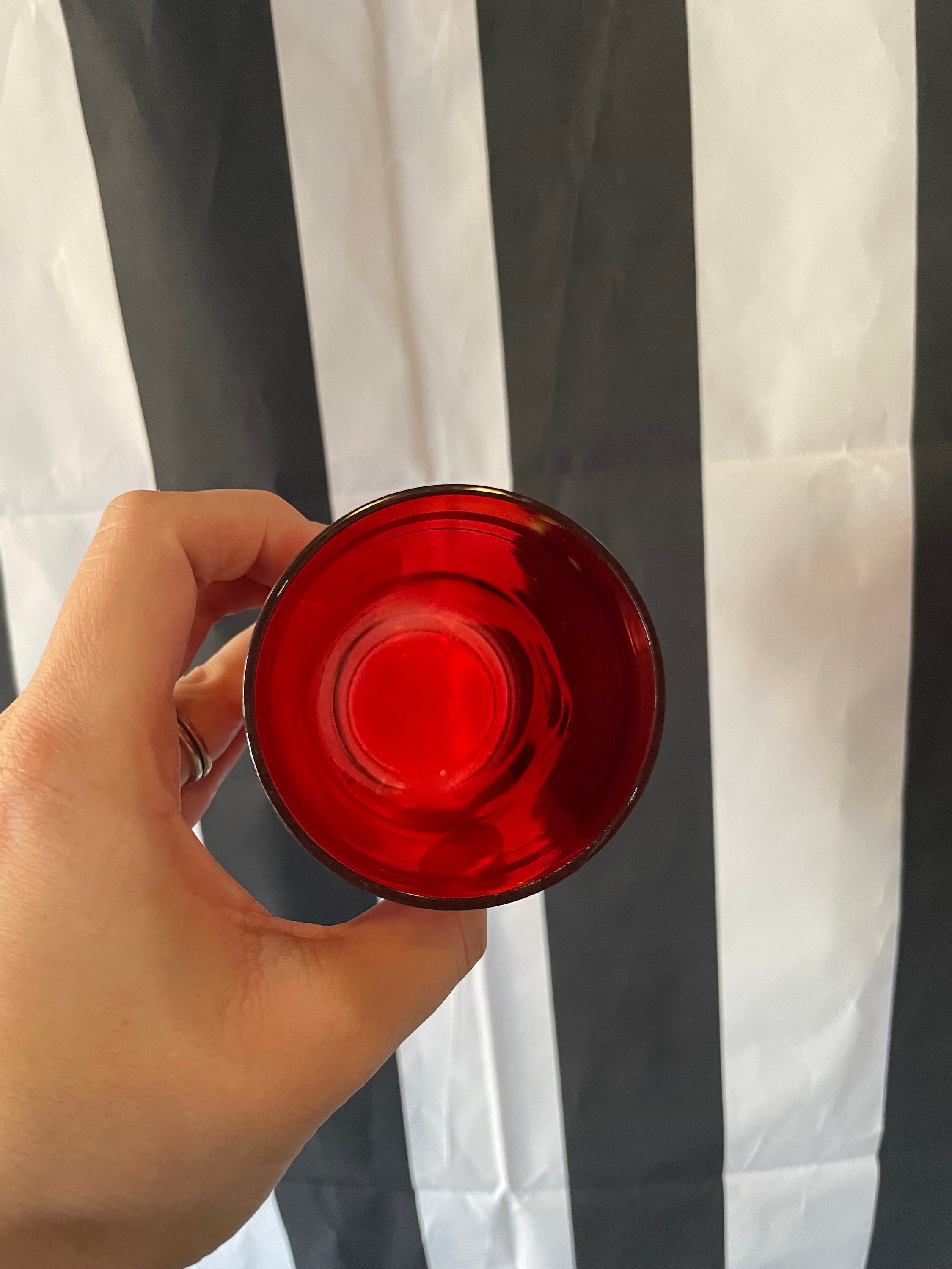 Vintage Pair of Depression 1930s Ruby Red Gold Rimmed Glasses - Etsy